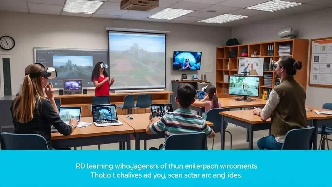 Challenges and future of VR learning environments