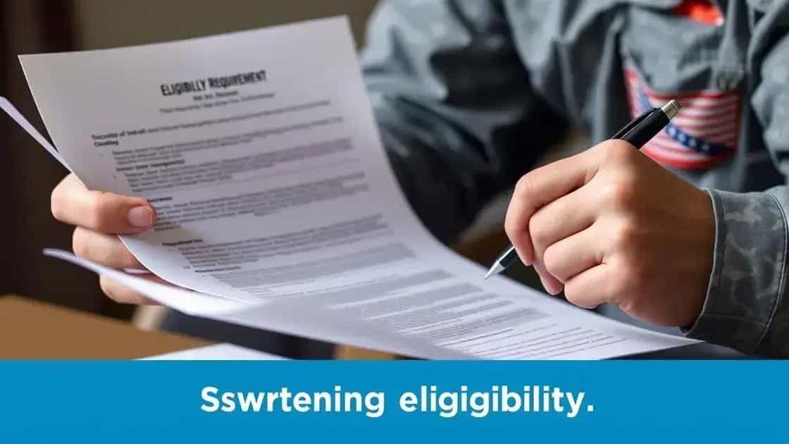 Eligibility requirements for veterans