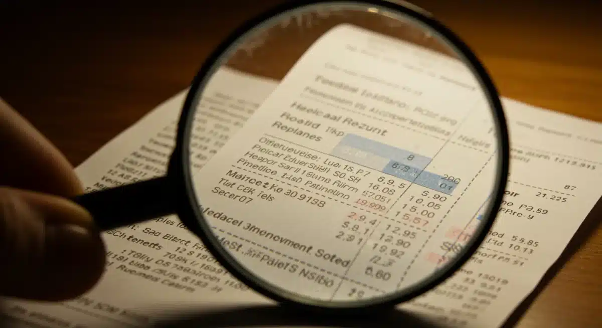 Close-up of a detailed receipt highlighting various deductible expenses for tax purposes.