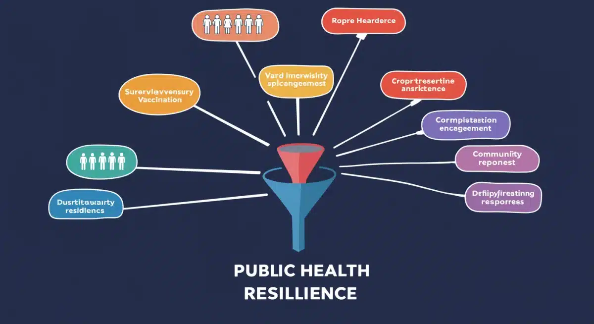 Public health resilience framework illustration, CDC strategies