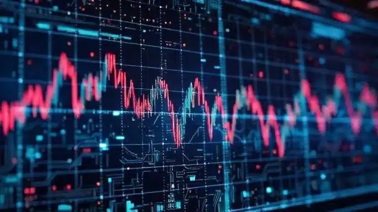 Economic news discussing the impact of tech on global markets
