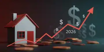 Graph showing rising interest rates impacting home mortgages in 2026
