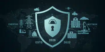 Secure network icon protecting critical U.S. infrastructure under new federal guidelines.