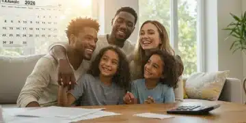Happy diverse family benefiting from 2026 Earned Income Tax Credit