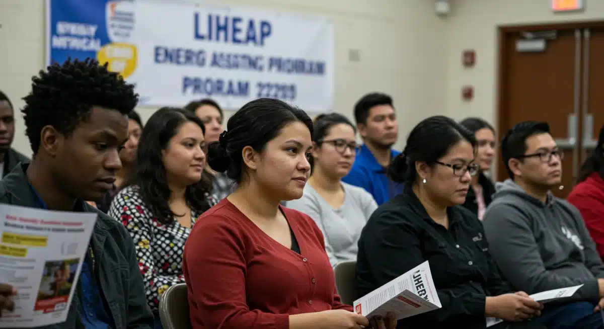 Community members learning about LIHEAP energy assistance benefits