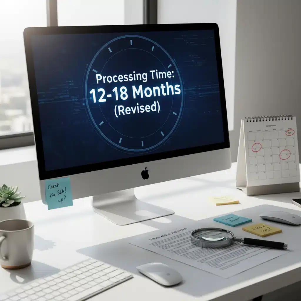 Revised USCIS visa processing times and application timeline