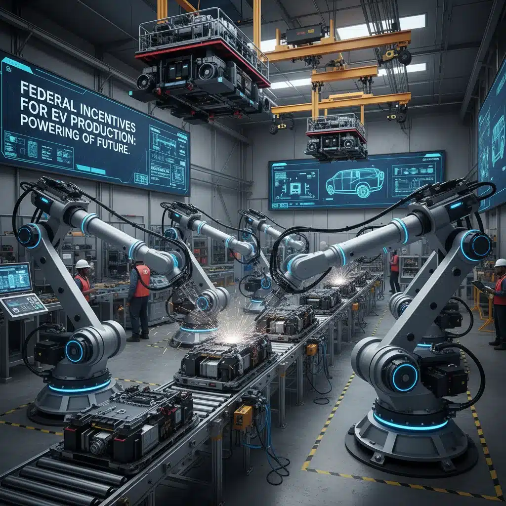 Electric vehicle manufacturing plant with federal grants