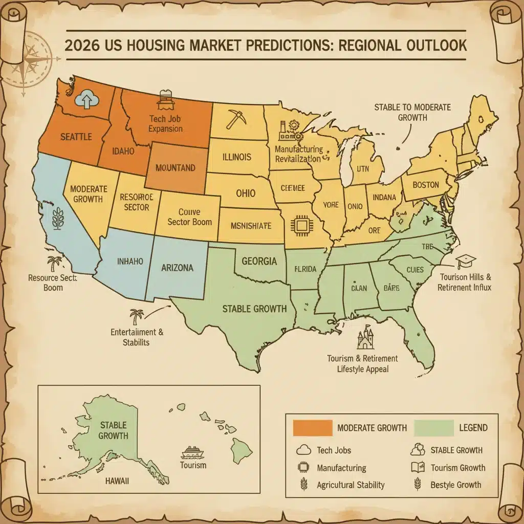 Regional housing market predictions and growth outlooks 2026