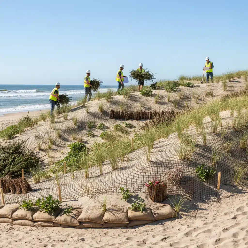 Ecological engineering for coastal protection