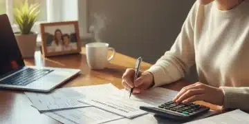 Person reviewing disability benefit application documents for 2026