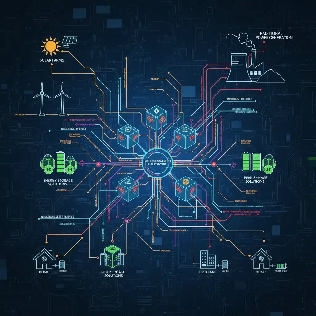 Complex smart grid integration for renewable energy sources