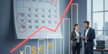 Graph showing rising inflation towards 2026, with shrinking money symbols.