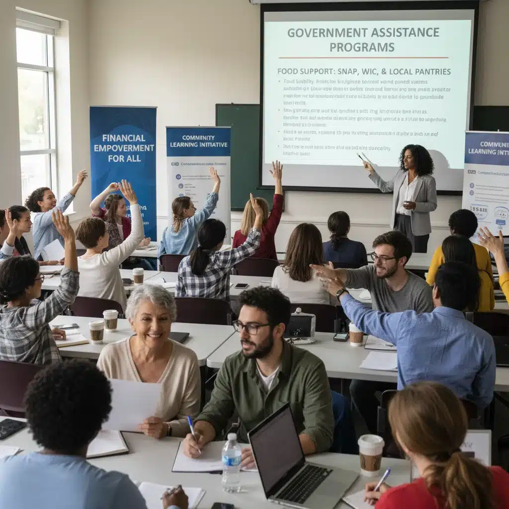 Community workshop on financial literacy and government benefits