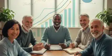 2026 Social Security Changes: What New Regulations Mean for Your Retirement Benefits Diverse group of happy retirees discussing 2026 social security changes and financial planning