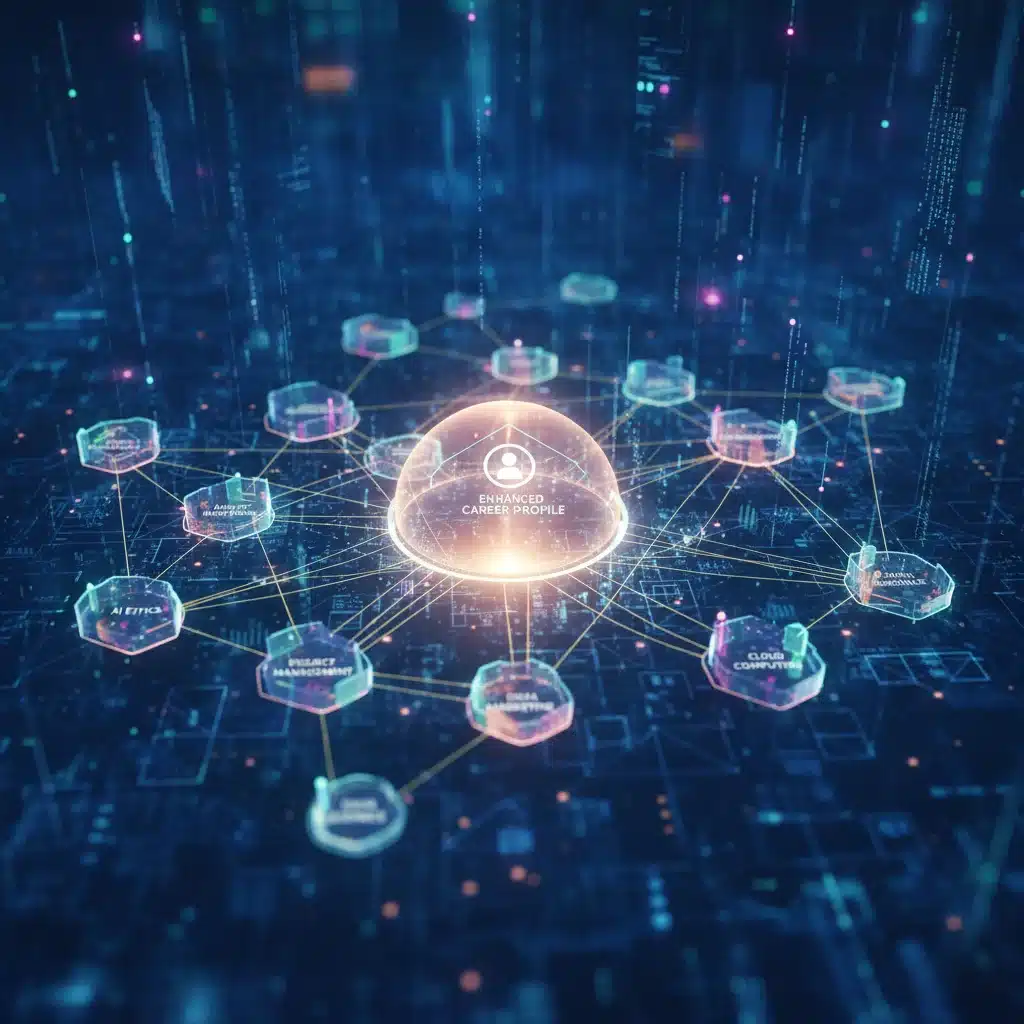 Interconnected skill sets and career profile enhanced by micro-credentials